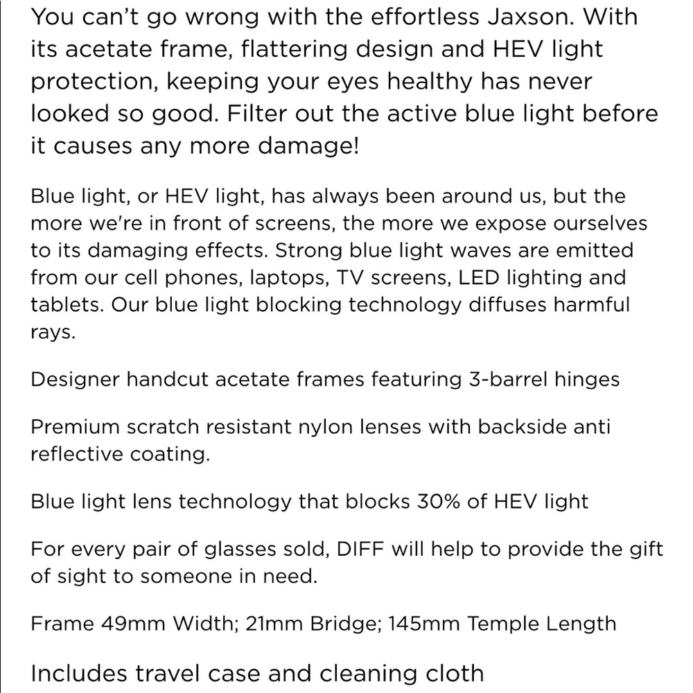 Diff Jaxson Blue Light Glasses - image 3